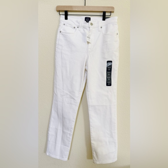 J. Crew Women's Straight Leg Jeans - White - Picture 1 of 6